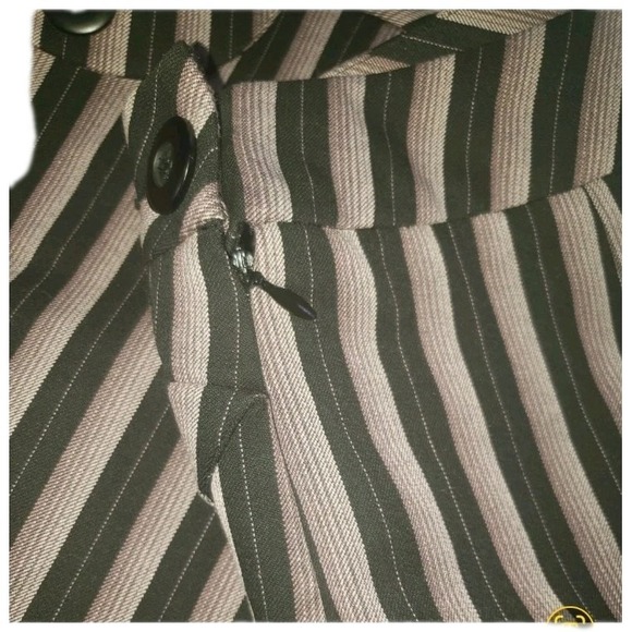 Ann Taylor Loft Pencil Skirt Career Mauve Purple Black Striped Women's Size 2 - Picture 2 of 5
